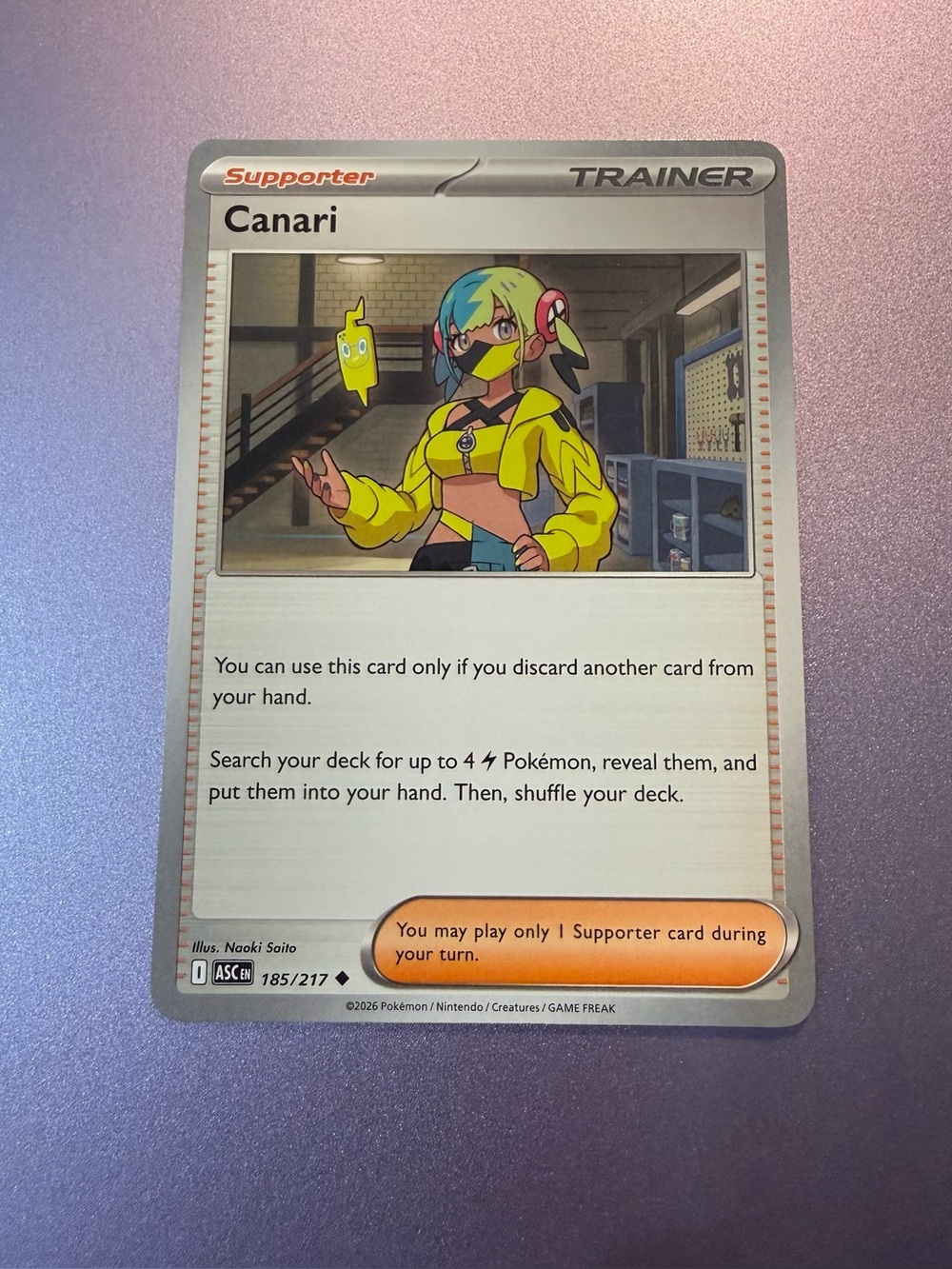 Pokemon TCG Canari 185/217